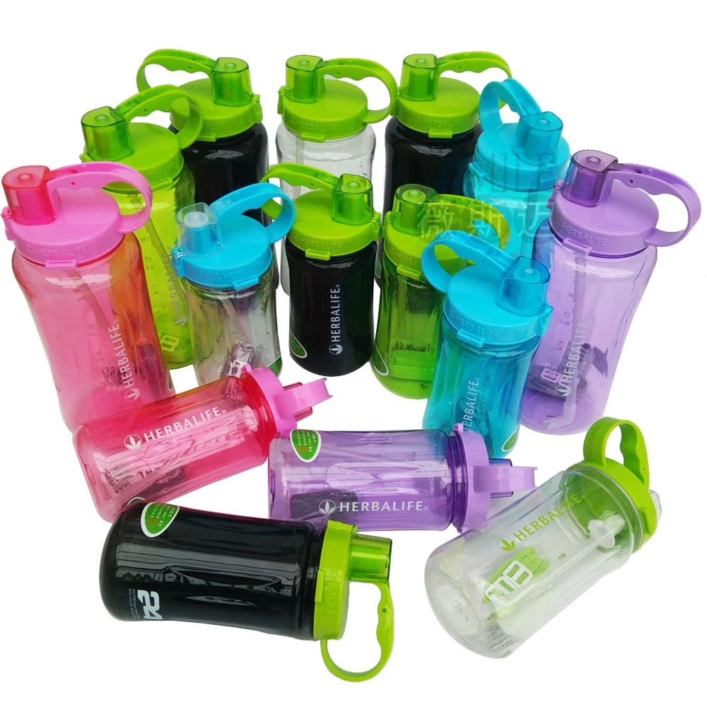 

6 Multicolor Herbalife 1000ML & 2000ML/64oz Shake Sports Water Bottles Portable Tritan Herbalife Nutrition BPA-FREE