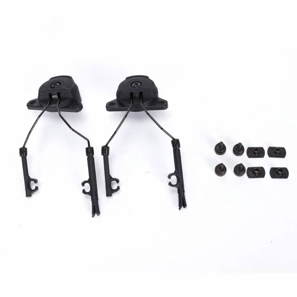 

2018 EX Tactical Comtac PT Headset And Helmet Rail Adapter Set Z3AD PELTOR FOR for Comtac I and II Headset Black FG DE