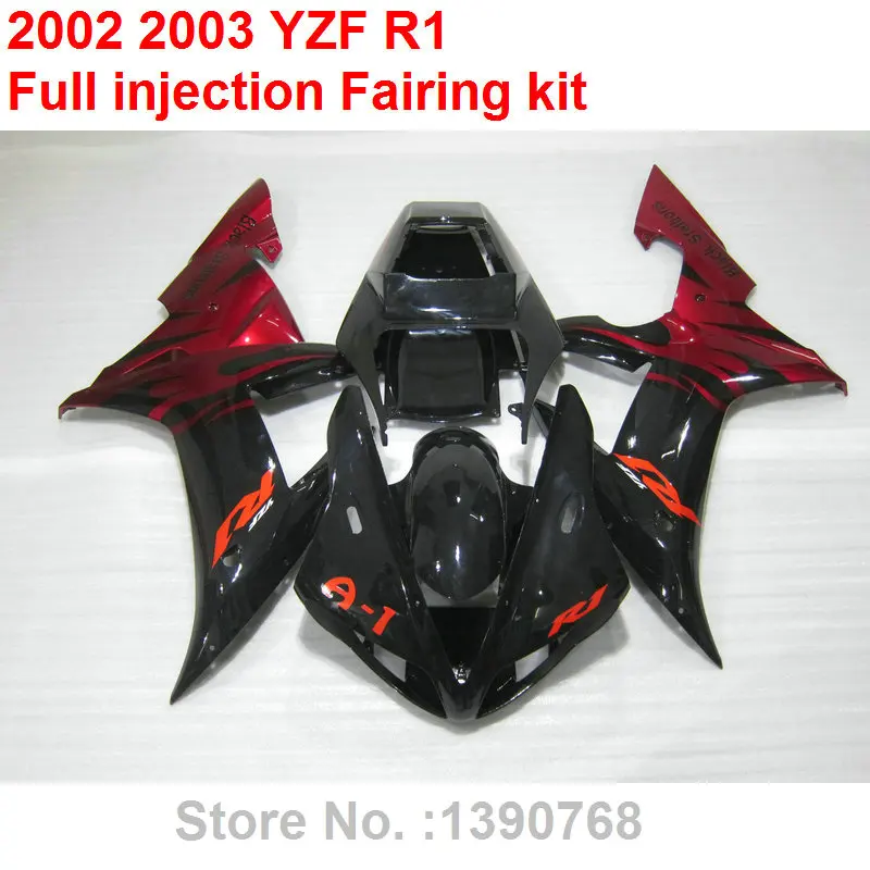 Новый комплект обтекателей для мотоцикла Yamaha литье под давлением YZF R1 2002 2003
