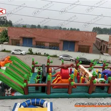 Большие вечерние надувная горка батут веселый город для использования мероприятий компании