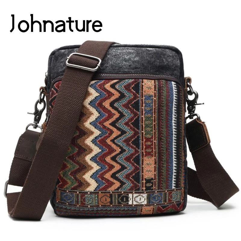 Johnature 2020 новые холщовые износостойкие сумки через плечо в китайском стиле