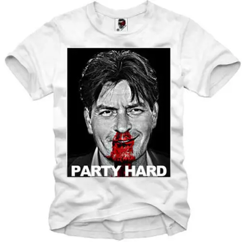 Мужская футболка с надписью Charlie Sheen Koks Kokain Dopedgk Blow Scarface новинка 2019 | одежда