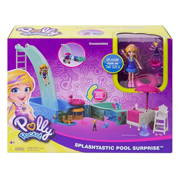 Оригинальная карманная кукла Mattel Polly, скрытый мир, мини-сцена, домашние игрушки для девочек, для детей, Русалочка, детская игрушка, матрешки, куклы