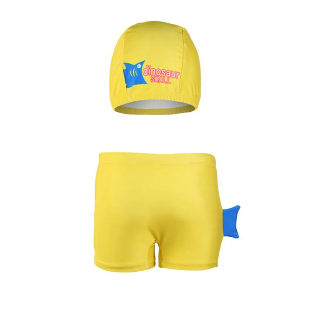 Детский купальный костюм для мальчиков, милые купальные шорты с буквенным принтом+ шляпа, комплект Hugo Loves, лидер продаж# T5
