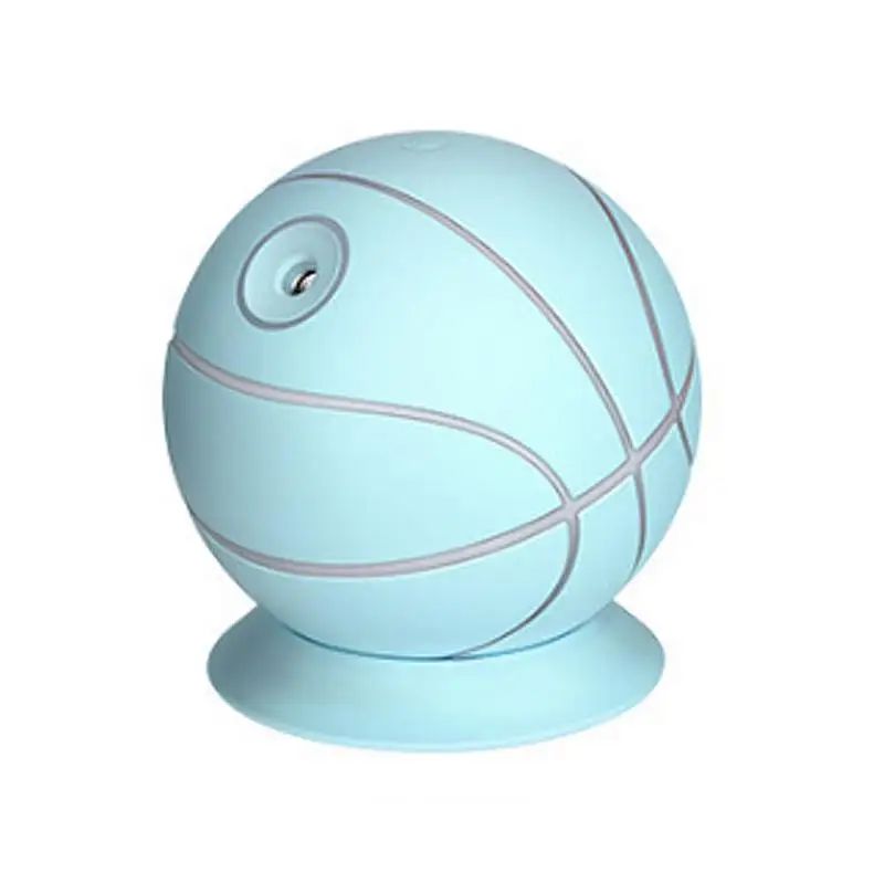 Многофункциональный 360 градусов Баскетбол увлажнитель ночник USB красота паровой инструмент для лица офис увлажнение - Название цвета: Blue
