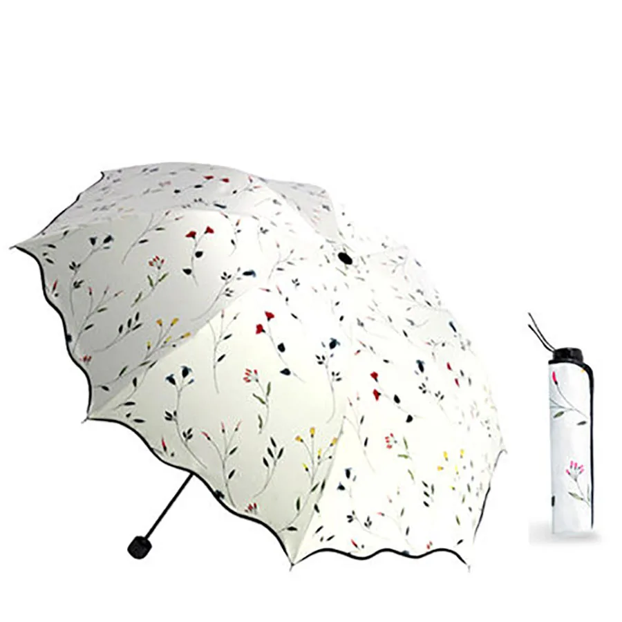 Зонты для девочки женский солнцезащитный Зонт черное покрытие Студенческая корпорация Солнечный дом дети анти УФ дождевик снаряжение WZP067