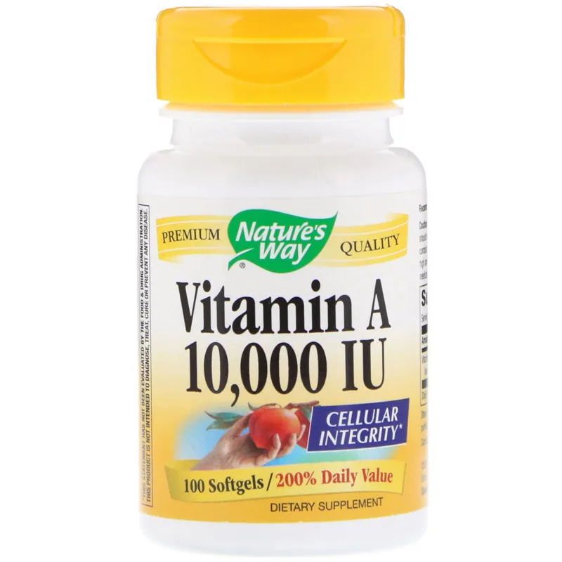 

Free shipping Vitamin A 10000 IU 100 pcs