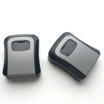 

Key Safe Box Outdoor Digit Wall Mount Combination Password Lock Keys Storage Box Aluminum Alloy Material Security Safes OS5402