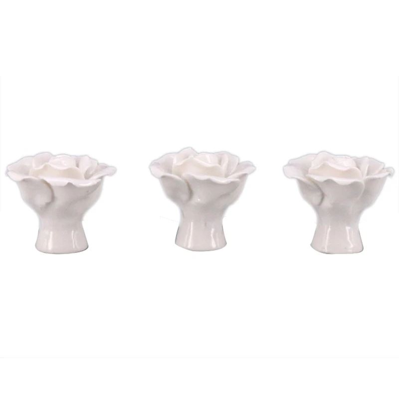 Горячее предложение 10 шт. ручная работа винтажный керамический шкаф дверь роза