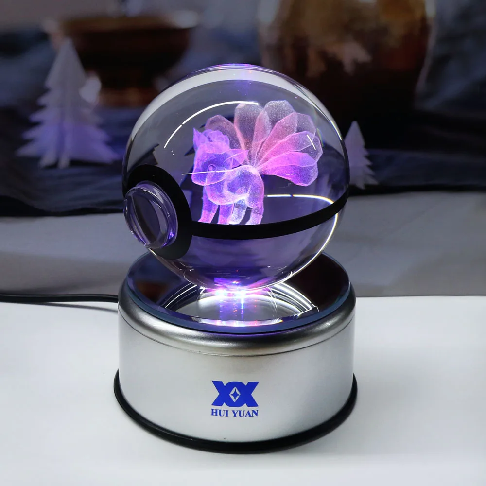 Goupix 8 CM boule de Cristal 3D Nouveau exotique lampe LED Night Light  Magic Ball pour Enfants Cadeaux Décoratif lampe de table Par HUI YAN marque  | AliExpress