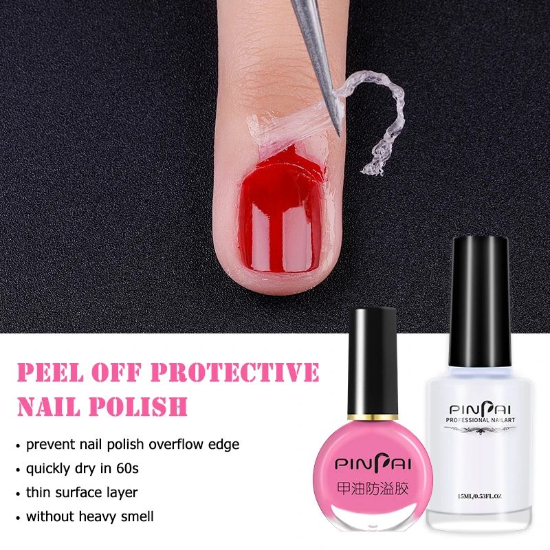 

15ml Peel Off Protective Nail Polish Manicure Protected Easy Clean Fast Finger Skin Liquid Tape Gel Nail Care Tool