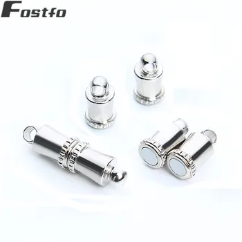 

Fostfo 10pc/lot 5*17.5mm Accessories For Jewelry Strong Magnetic Clasps End Caps Necklaces Bracelets DIY Jewelry Making Supplies