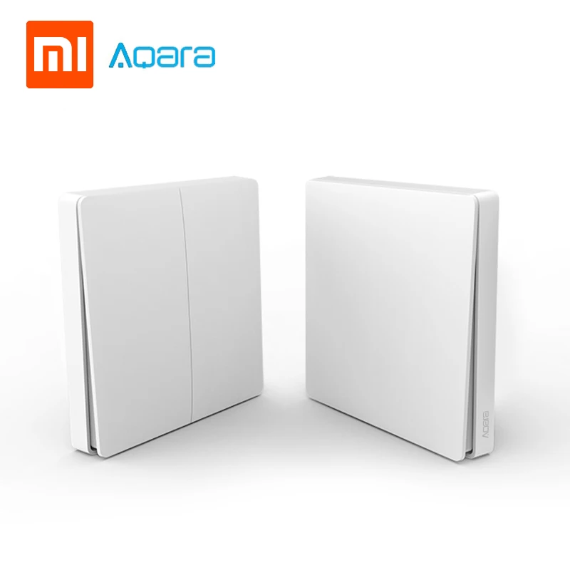 В наличии Xiaomi Aqara обновленный беспроводной переключатель один двойной кнопочный