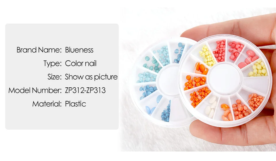 Синева 3D Красочные Mix Размеры/Цвета Натуральный камень галька Дизайн ногтей Аксессуары Интимные аксессуары шпильки для маникюра ZP312-313