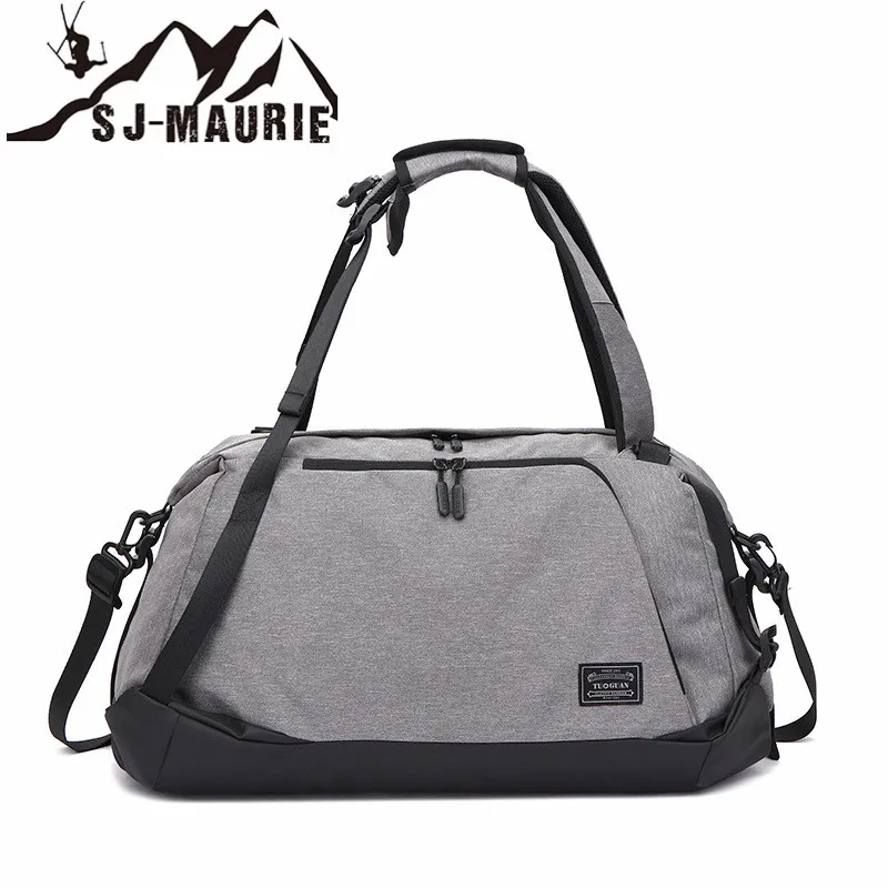 SJ-Maurie Men Gym Bags Waterproof Fitness Travel Backpack Outdoor Sports Badminton Racket Bag Luggage Bags with Shoes Storage