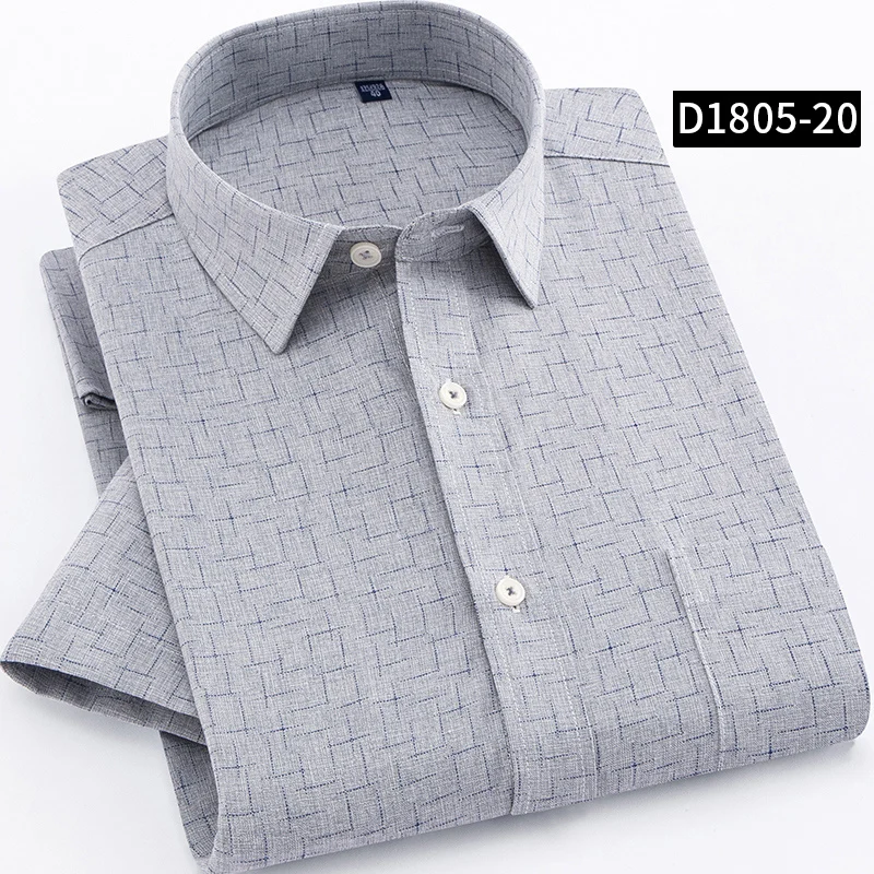 قصيرة الأكمام عارضة الرجال قميص هندسية رجل الأعمال العمل ارتداء الذكور الملابس فستان صيفي قمصان زائد حجم تنفس YN10282