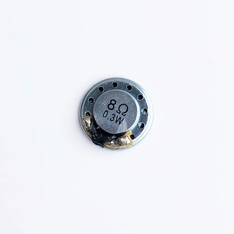 Ультратонкий мини-динамик 8 Ом 0,3 Вт 8R 0,3 Вт диаметр 15 мм 1,5 см толщина 3 мм звуковой громкоговоритель