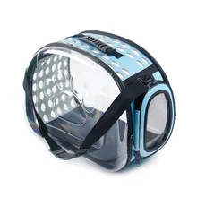Прозрачный Собака Перевозчик сетки Pet Cat сумка портативный сумки путешествия щенок сумка для переноски на плечо складные сумки клетка