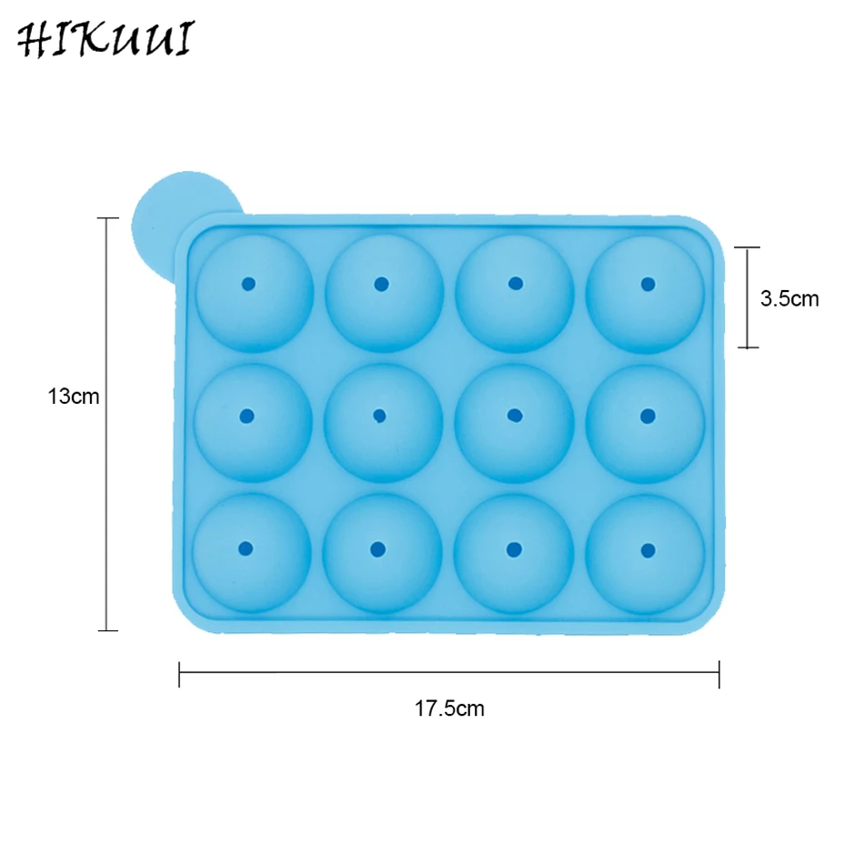 12 полости Пищевая силиконовая форма для леденцов форма Шоколадные конфеты форма DIY жаропрочные Инструменты для выпечки