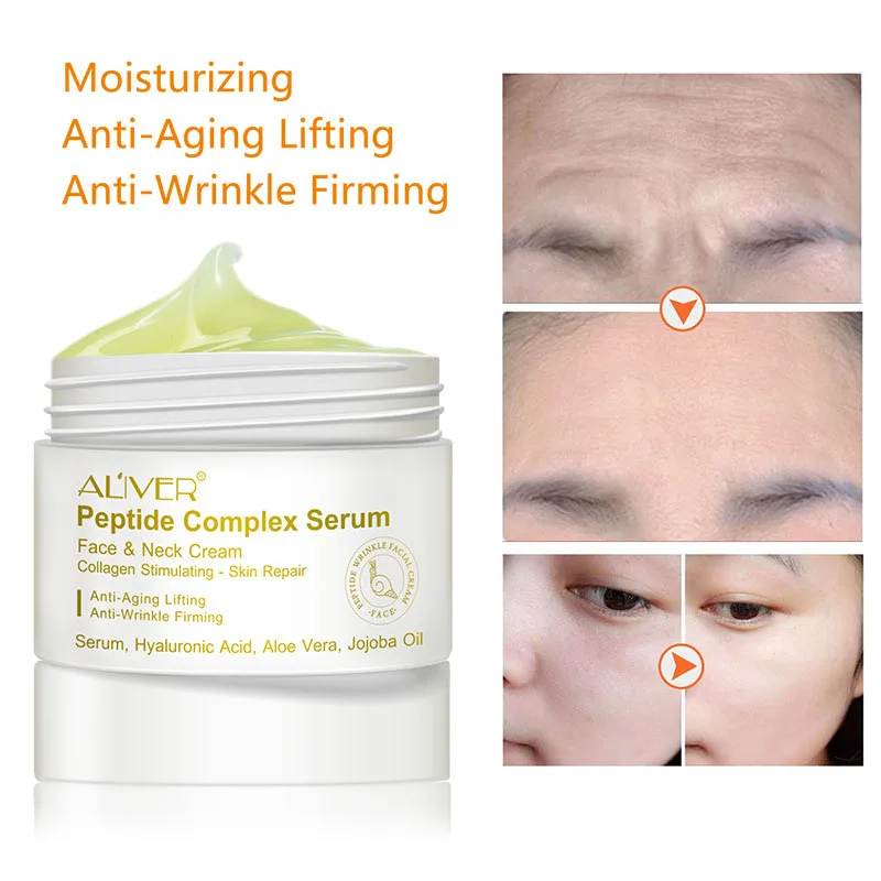 Anti Wrinkle Anti Aging Peptides Essence Cream Moisturizing Firming Nourishing Face Cream MH88 - Цвет: as shown