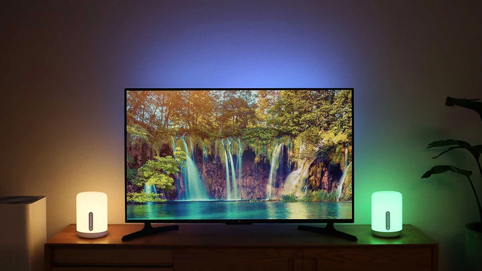 Original Xiaomi Mijia Bedside Lamp 2 Bluetooth WiFi Touch Panel APP Control RGB Table Lamp Works with Apple HomeKit Siri (5)
