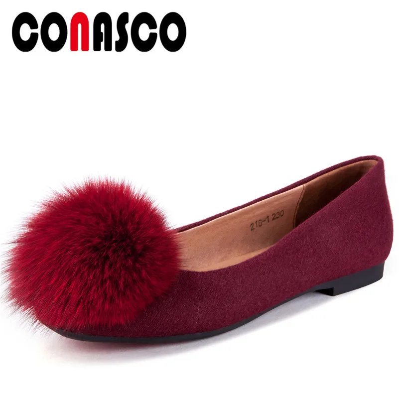 

CONASCO 1Fashion Women Boat Shoes Spring Autumn Sweet Flats Platforms Round Toe Top Quality Party Office Shallow Shoes Woman