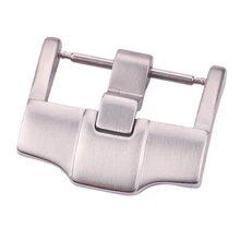 

Wholesale 10pcs/Set Solid Stainless Steel Watch Buckle Silver Brushed 18mm 20mm 22mm 24mm WatchBand Strap Metal Clasp