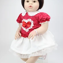 70 см силиконовая кукла-Реборн, Реалистичная, большой размер, кукла-Реборн, игрушка для новорожденных, одежда для девочек, подарки на день рождения