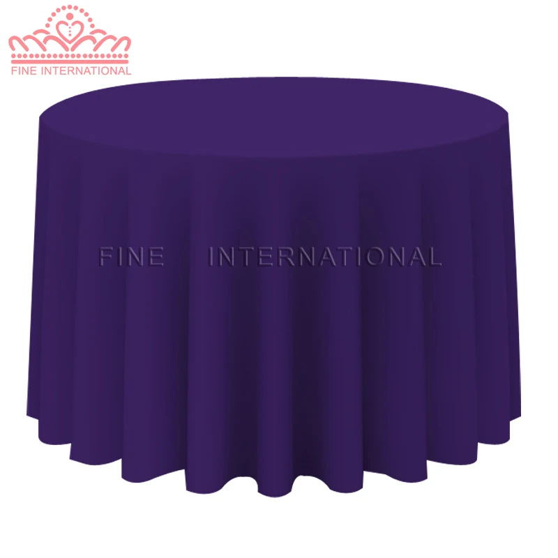 

90INCH POLY-VISA ROUND BANQUET TABLECLOTH