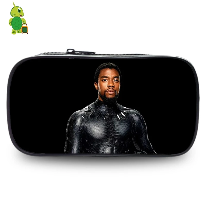 

Avengers Black Panther Cosmetic Bags Large Capacity Pencil Box Kids Stationery Storage Bags Purse Boys Girls Makeup Bag