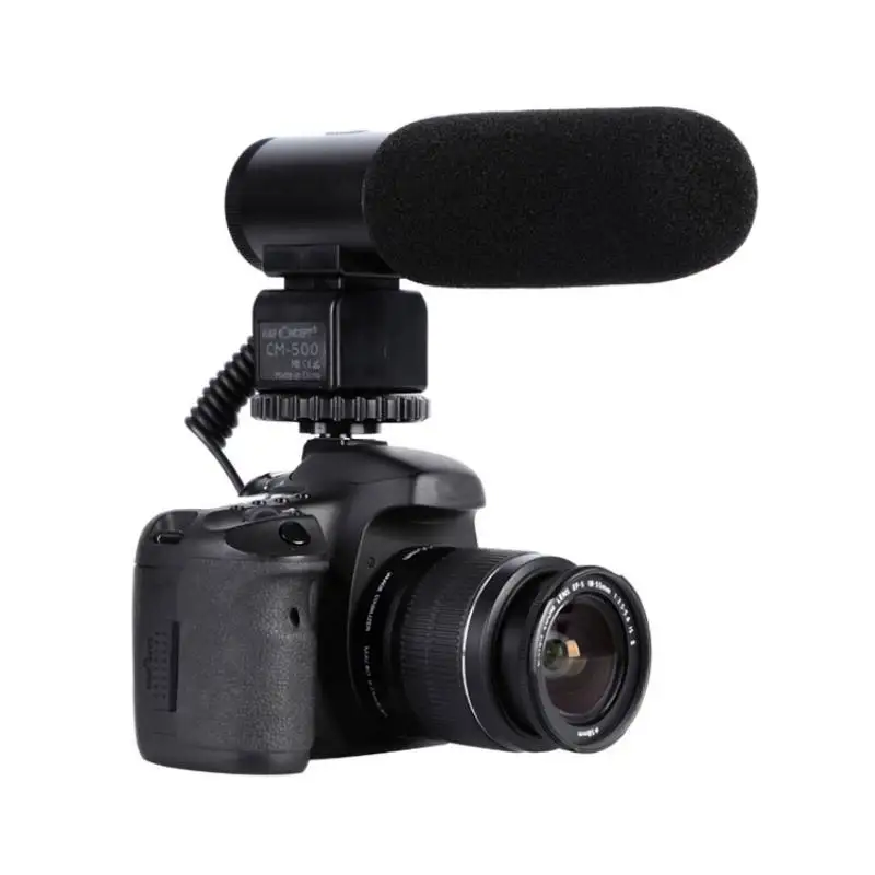 

Professional Camera External Stereo Microphone For D7500 D7200 D5600 D5500 D5300 D3300 D810 D750 D500 D5 D4 Camera
