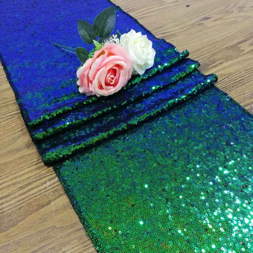 Shinybeauty Provence 14x108 блёстки бегун Новый Многоцветный Зеленый 35x275 см блесток 5 шт. для