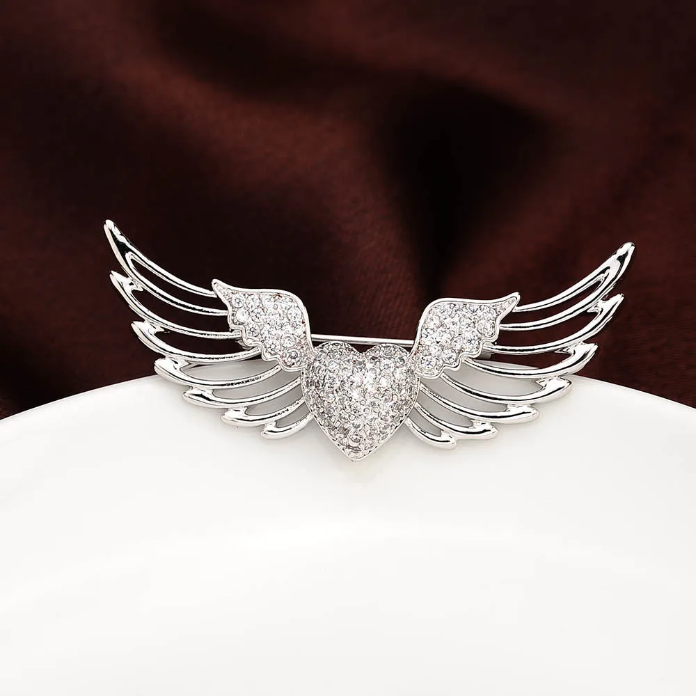 Broche Aile Ange Posée