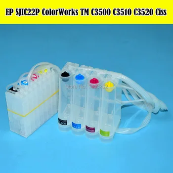 Colorworks C3500 C3510 C3520 CISS SJiC22P Continuous Ink Supply System Without Chip For Epson TM-C3500 TM-C3510 TM-C3520 Label полуботинки tm ninja turtles для мальчика