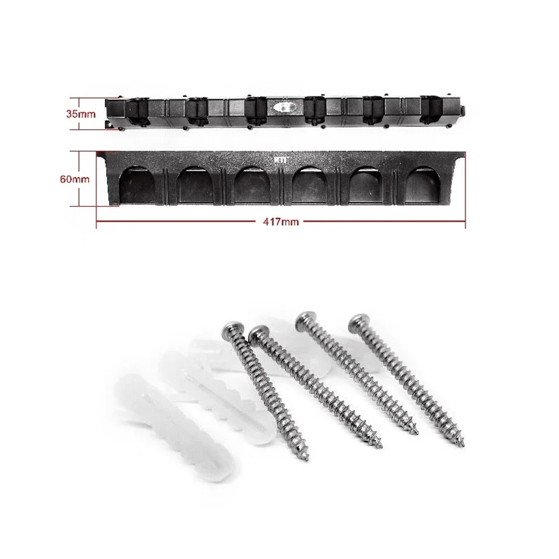 Vara de Pesca Jangada de Peixes Rack de Armazenamento Instalação da Parede Exibição Quadro Fixo Estrada Fardo Vertical ya Mod. 1229164 6 Ferramentas de pesca