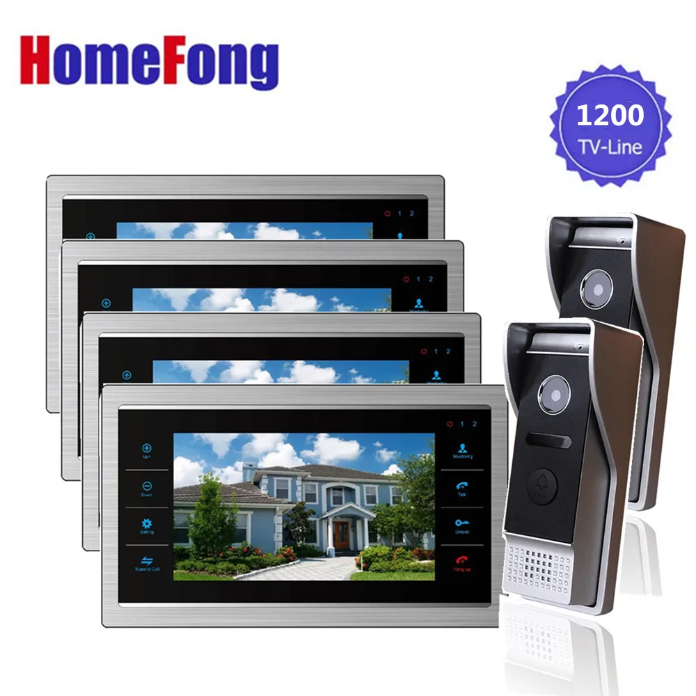 Homefong LCD Video Door Phone Video Doorbell Record with
