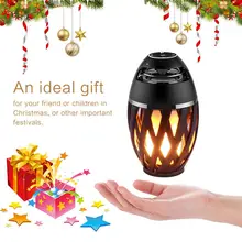 Christmas Classy Luminous Campfire Light Bluetooth Speaker With Flame LED Lamp