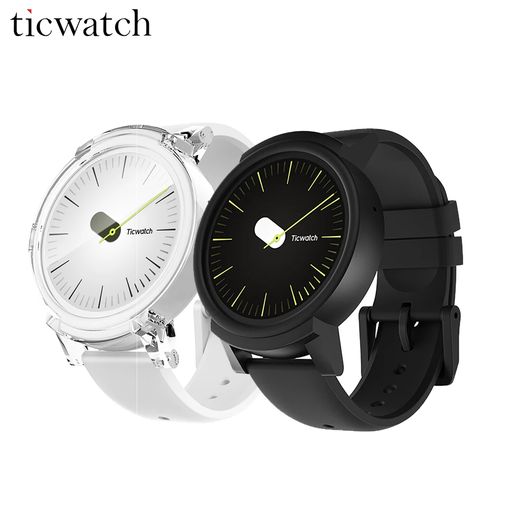 Original Ticwatch E Smart Watch Android Wear 2.0 MT2601 Dual Core GPS Smartwatch IP67 Water Resistant with Mic/Speaker Silicon Original Ticwatch E Smart Watch Android Wear 2.0 MT2601 Dual Core GPS Smartwatch IP67 Water Resistant with Mic/Speaker Silicon