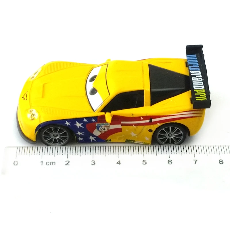 Disney Pixar Cars Jeff Gorvette 1:55 Металл литье под давлением автомобиля развивающие игрушки