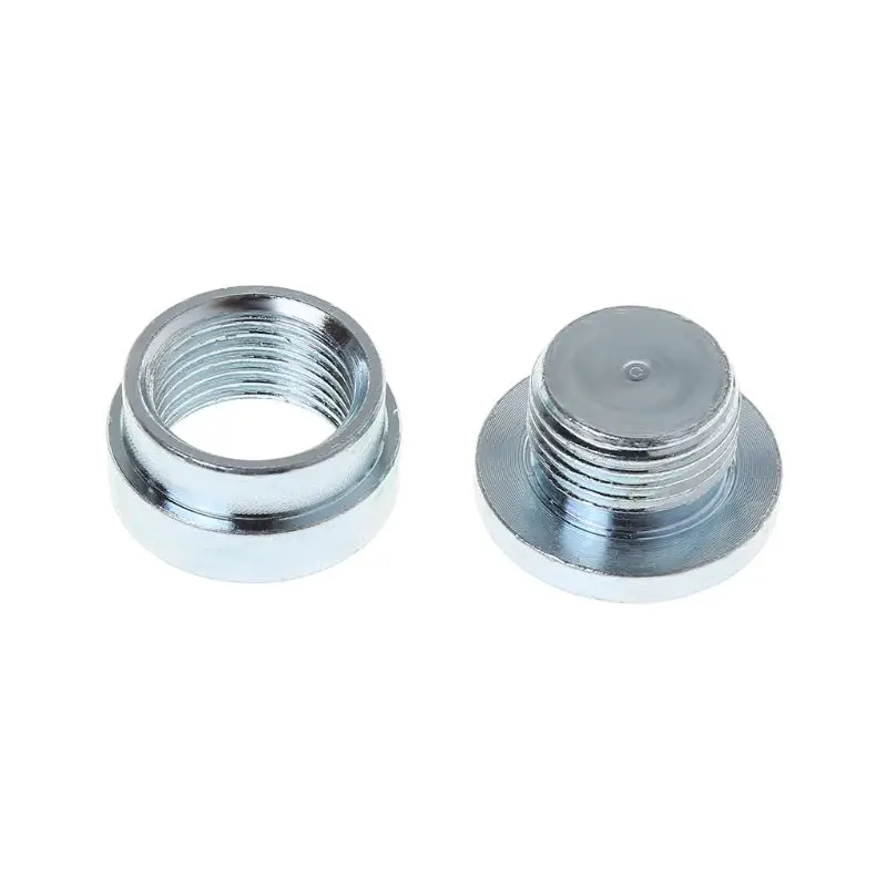 

2PCS/Set O2 Oxygen Sensor Weld On Bung & Plug Wideband Nut & Cap Kit Stepped Nut Adapter