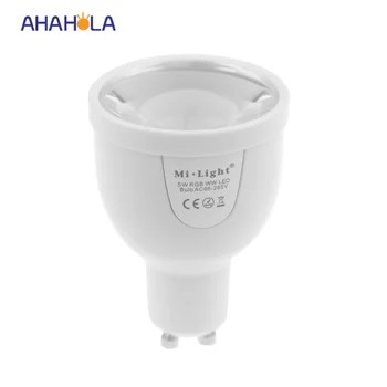 

Dimmable 2.4G mi light gu10 led spot light bulb milight rf remote wifi control mini spotlight led 4w rbgw dual color led light