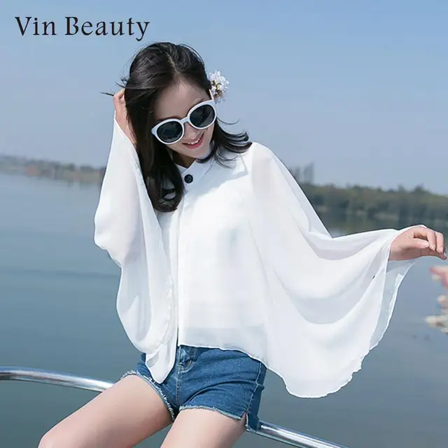 Tops Chiffon Sun Protection Shawl Ladies Shawl Comfortable Cycling Sun