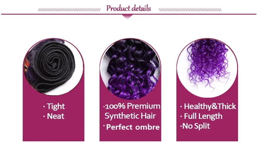 Weave Extensões Do Cabelo Encaracolado Kinky 14-18