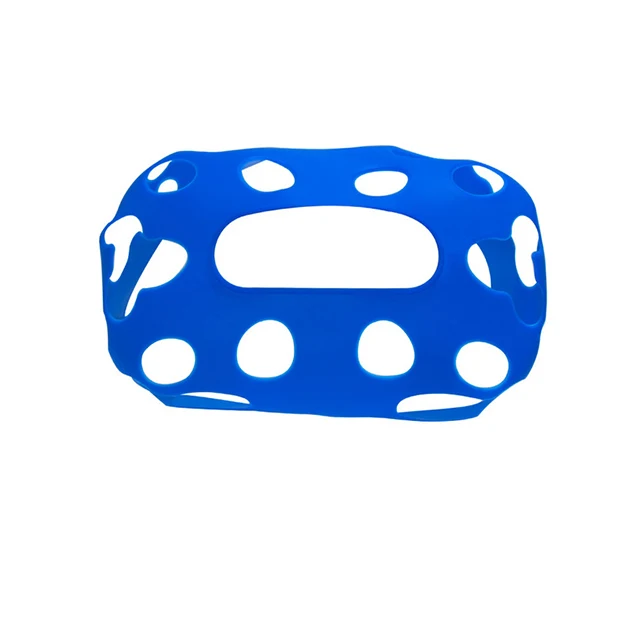 Для htc Vive Pro VR гарнитура виртуальной реальности силиконовая резина для htc Vive Pro протектор шлем контроллер ручка чехол Противоскользящий - Цвет: Blue Headset Case