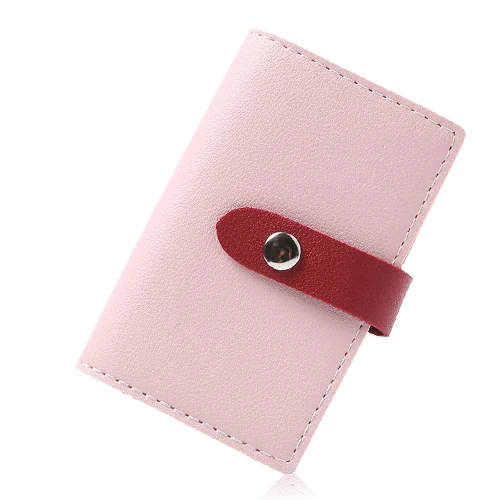 Приложение BLOG Для женщин Для мужчин Кредитная карта ID держатель для карт Бизнес банковские карты сумка кошелек мужской женский Обложка для паспорта Малый Портмоне - Цвет: pink