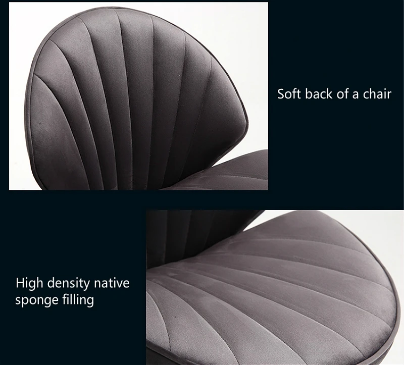 Creative Lifted Bar Chair Household High Stool with Backrest and Footrest Rotated Dining Chair Ergonomic Stable Commercial Chair