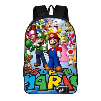 

16 inch Mario Bros Sonic the Hedgehog School Bag for Kids Boys Girls Backpack Children School Bag Toddler Schoolbag