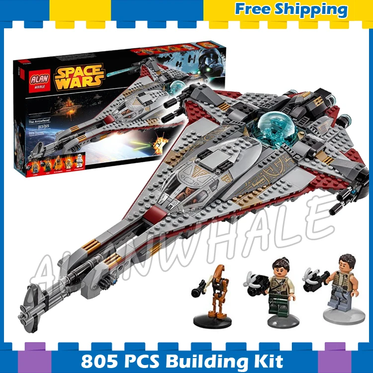 

805pcs Space Wars The Arrowhead Spaceship 05113 Model Building Blocks Teenagers Battleship Set Gifts Sets Compatible With Lego