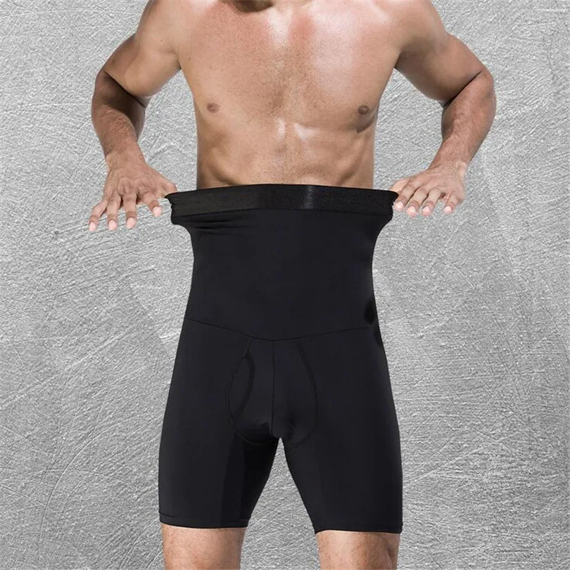 Men High Waist Big Belly Control Panties Tummy Trimmer Corset Hold