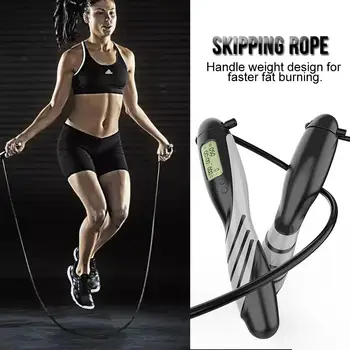 

Jump Rope Professional Athletics Skipping With Ball Bearing Metal Handle Crossfit Fitness Equipment Jump Counting Rope Adult Kid